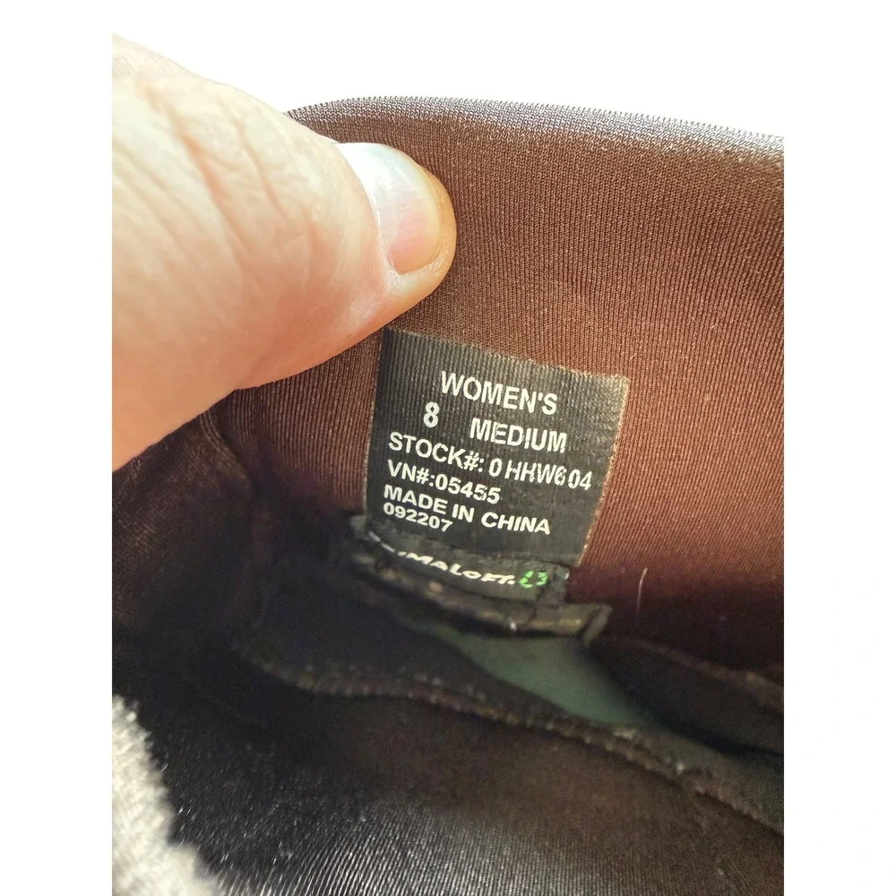 L.L. Bean TEK 2.5 PrimaLoft Winter Boots Womens 8 Brown Waterproof Insulated